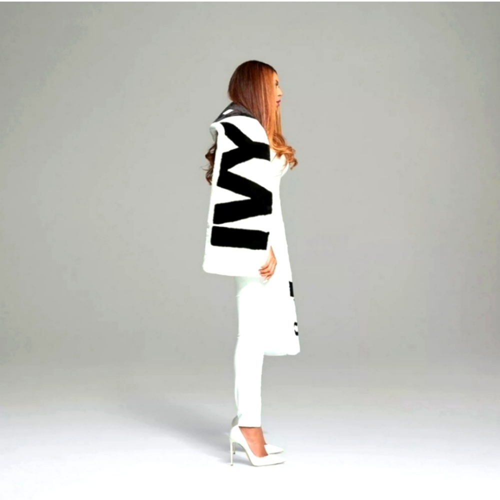 NWT Adidas x IVY PARK Park Faux Scarf White and Black NWT
